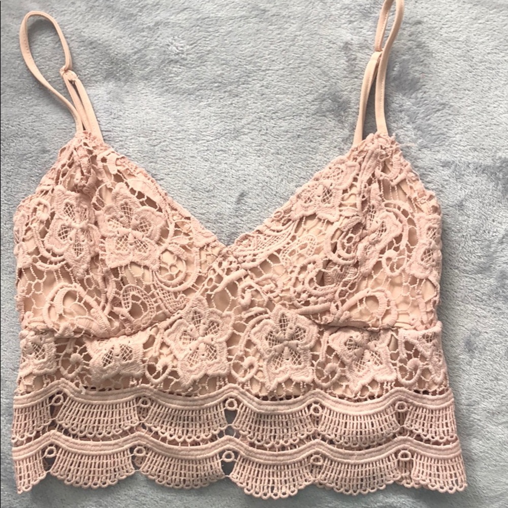 Pacsun kendall and kylie lace crop tank top
